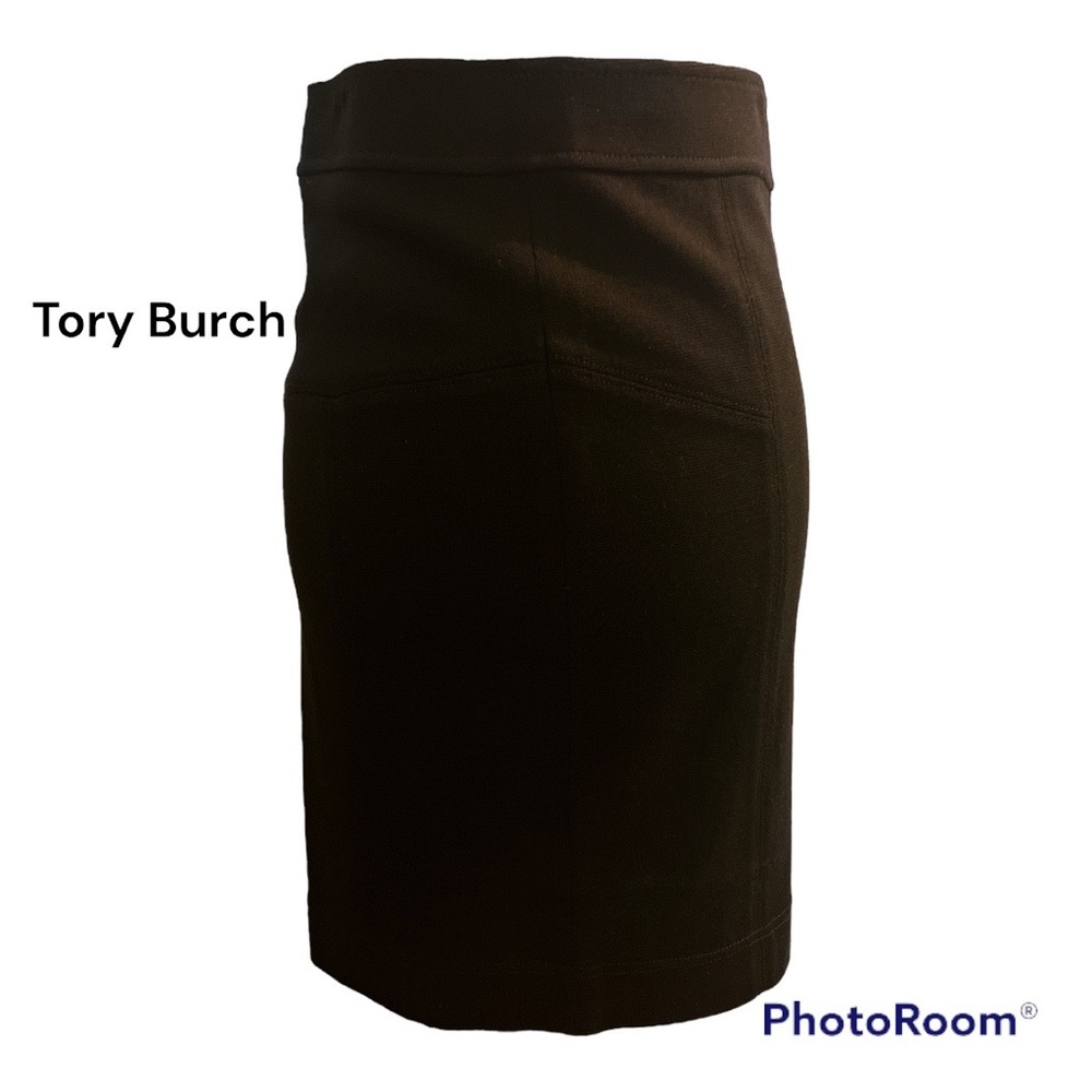 Tory Burch navy wool blend skirt - Picture 1 of 12
